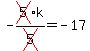 -cross%285%29k%2Fcross%285%29=-17