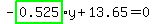 -highlight_green%28+0.525+%29%2Ay%2B13.65=0