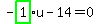 -highlight_green%28+1+%29%2Au-14=0