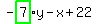 -highlight_green%28+7+%29%2Ay-x%2B22