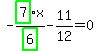 -highlight_green%28+7+%29%2Fhighlight_green%28+6+%29%2Ax-11%2F12=0