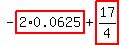 -highlight_red%28+2%2A0.0625+%29%2Bhighlight_red%28+17%2F4+%29