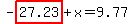 -highlight_red%28+27.23+%29%2Bx=9.77
