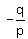 -q/p