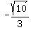 -sqrt%2810%29%2F3