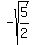 -sqrt%285%2F2%29