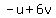 -u%2B6v