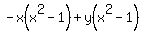 -x%28x%5E2-1%29%2By%28x%5E2-1%29