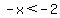 -x%3C-2