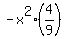 -x%5E2+%284%2F9%29