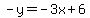 -y=-3x%2B6