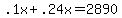 .1x+%2B+.24x+=+2890
