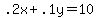 .2x+.1y=10