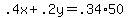 .4x+%2B+.2y+=+.34%2A50