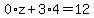0%2Az%2B3%2A4=12