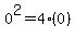 0%5E2=4%280%29