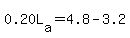 0.20L[a]=4.8-3.2
