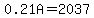 0.21A=2037