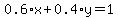 0.6%2Ax+%2B+0.4%2Ay+=+1