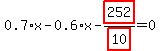 0.7%2Ax-0.6%2Ax-highlight_red%28+252+%29%2Fhighlight_red%28+10+%29=0