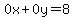 0x%2B0y=8