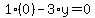 1%280%29-3%2Ay=0