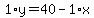 1%2Ay=40-1%2Ax