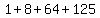 1%2B8%2B64%2B125