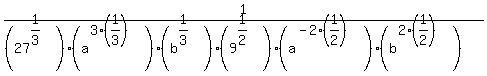 1%2F%28%2827%5E%281%2F3%29%29%28a%5E%283%2A%281%2F3%29%29%29%28b%5E%281%2F3%29%29%289%5E%281%2F2%29%29%28a%5E%28-2%2A%281%2F2%29%29%29%28b%5E%282%2A%281%2F2%29%29%29%29