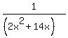 1%2F%28%282x%5E2%2B14x%29%29