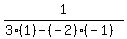 1%2F%283%2A%281%29-+%28-2%29%2A%28-1%29%29