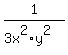 1%2F%283x%5E2%2Ay%5E2%29