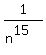 1%2F%28n%5E15%29
