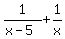 1%2F%28x-5%29%2B1%2Fx