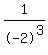 1/-2^3