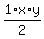 1%2F2+%2A+x+%2A+y