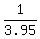 1/3.95