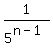 1%2F5%5E%28n-1%29