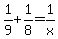 1%2F9+%2B+1%2F8+=+1%2Fx