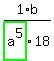 1%2Fhighlight_green%28+a%5E5+%29%2Ab%2F18