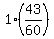 1+%2843%2F60%29