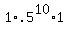1+%2A+.5%5E10+%2A+1