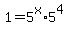 1+=+5%5Ex%2A5%5E4