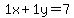 1 x + 1 y = 7