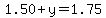 1.50%2By=1.75