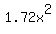 1.72x^2