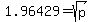 1.96429=sqrt%28p%29