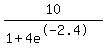 10%2F%281%2B4e%5E-2.4%29