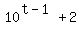 10%5E%28t-1%29%2B2