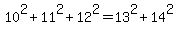 10%5E2%2B11%5E2%2B12%5E2=13%5E2%2B14%5E2